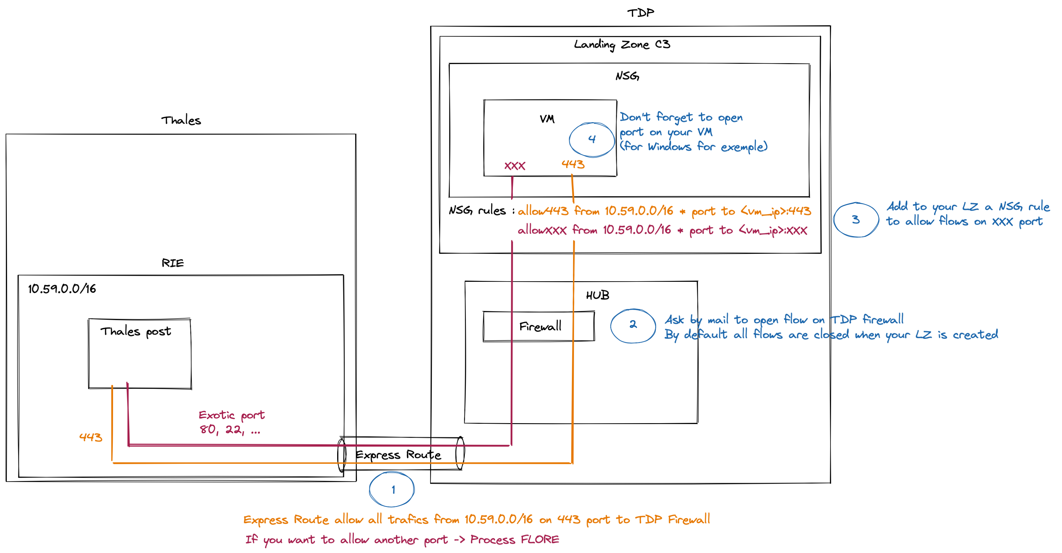 How to open flows from RIE to my Landing Zone