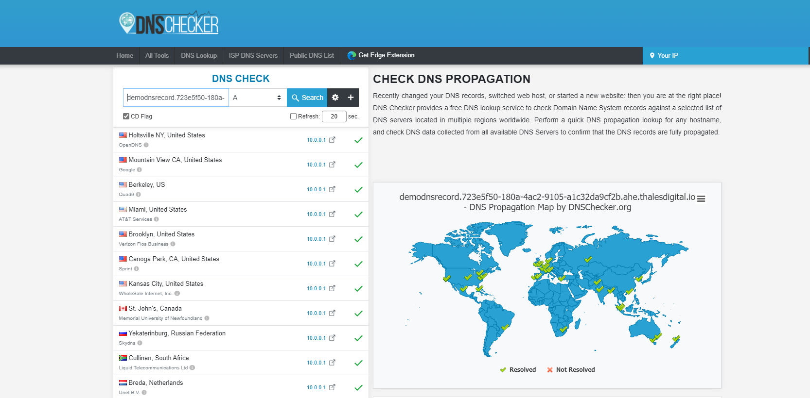 DNS Checker